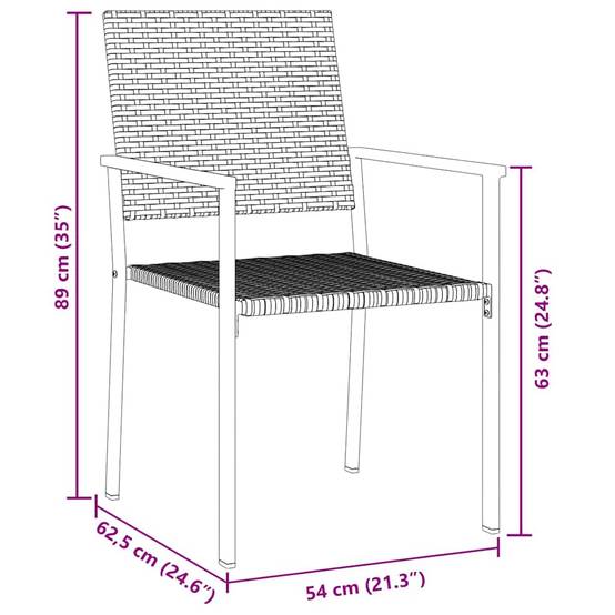 ComfortXL - Salon de jardin 2 personnes résine tressée avec table en verre pour balcon et terrasse Noir – ComfortXL Outdoor Living - Image 8