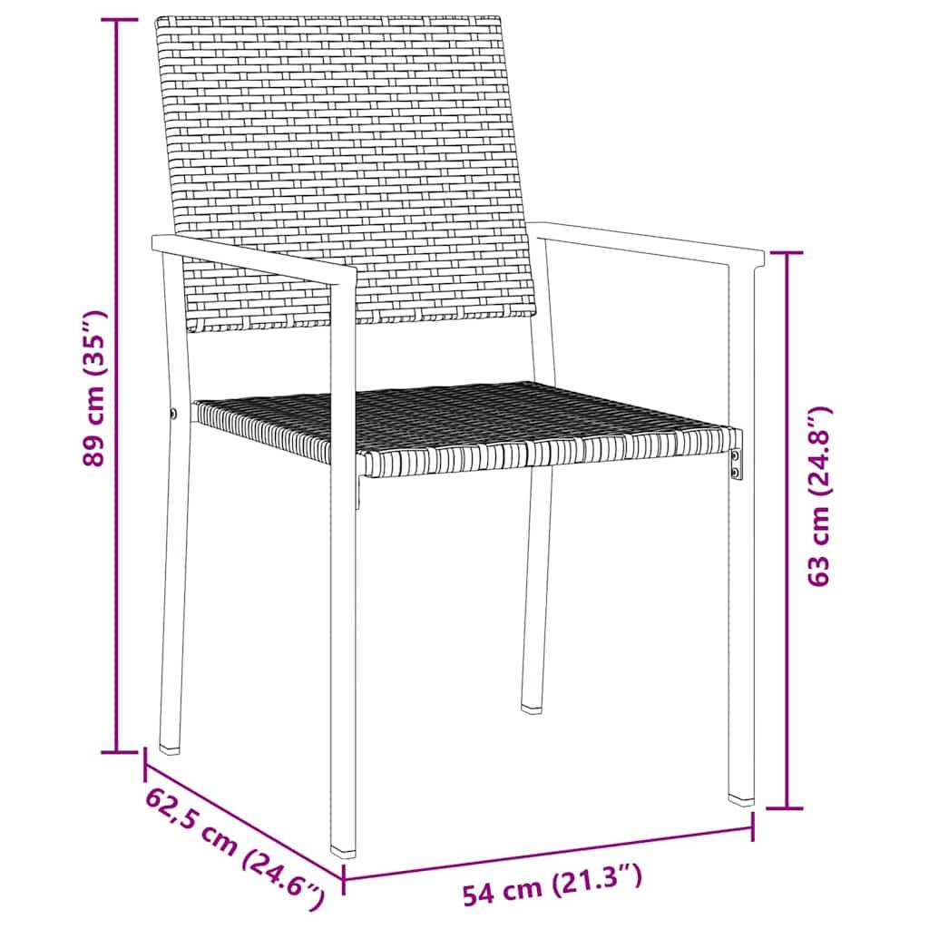 ComfortXL - Salon de jardin 2 personnes résine tressée avec table en verre pour balcon et terrasse Noir – ComfortXL Outdoor Living - Image 8