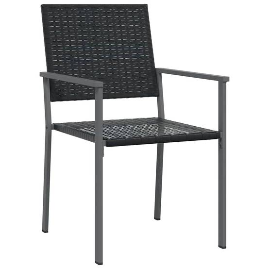 ComfortXL - Salon de jardin 2 personnes résine tressée avec table en verre pour balcon et terrasse Noir – ComfortXL Outdoor Living - Image 6