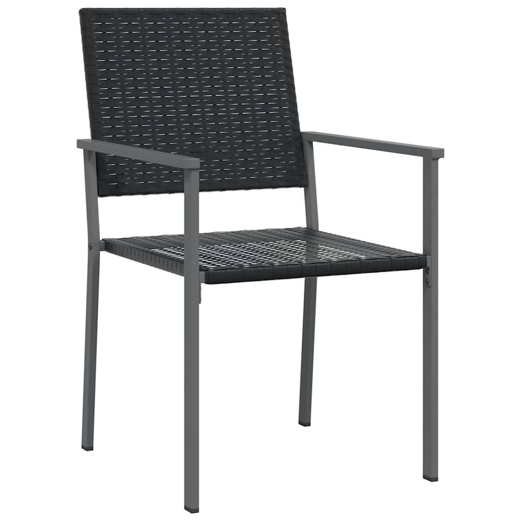ComfortXL - Salon de jardin 2 personnes résine tressée avec table en verre pour balcon et terrasse Noir – ComfortXL Outdoor Living - Image 6