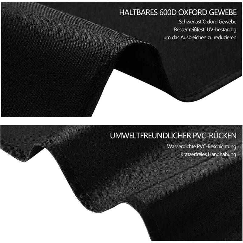 IntiMeg - Housse de Parasol Déportée, Anti-UV / Imperméable Housse de Protection en Tissu Oxford 420D pour Parasol à Mât Déporté (280 x 30/81/46cm) Noir IntiMeg - Image 3