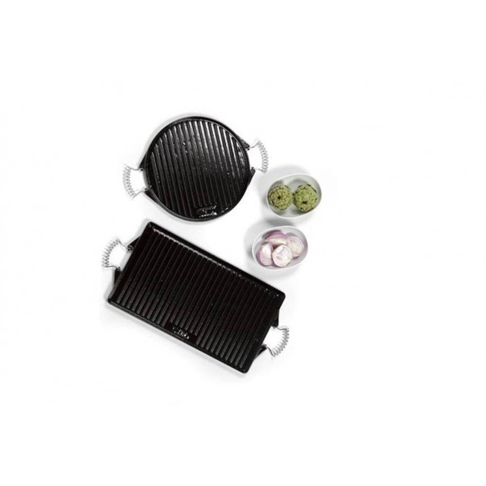 Plancha universelle barbecue 47 x 27 cm fonte émaillée - Image 2