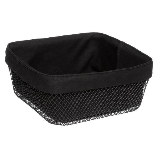 Corbeille à Pain Carrée "Mayaj" 25cm Noir - Image 1