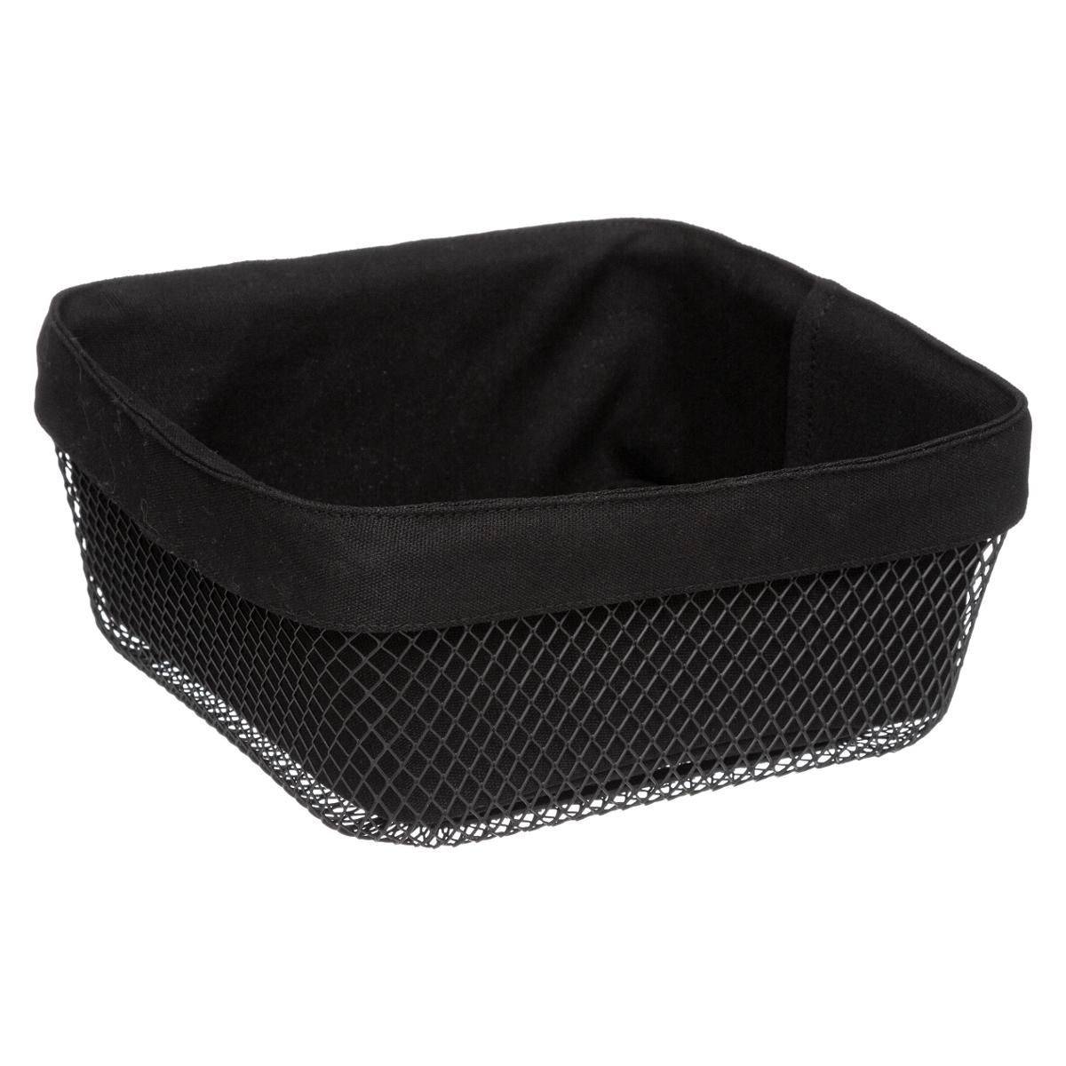Corbeille à Pain Carrée "Mayaj" 25cm Noir - Image 1