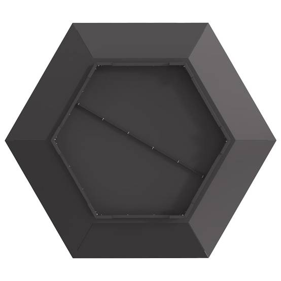 Grand Brasero Carré XXL Acier Foyer de Jardin Design Moderne 100x100x28 cm Noir - ComfortXL Outdoor Living - Image 8