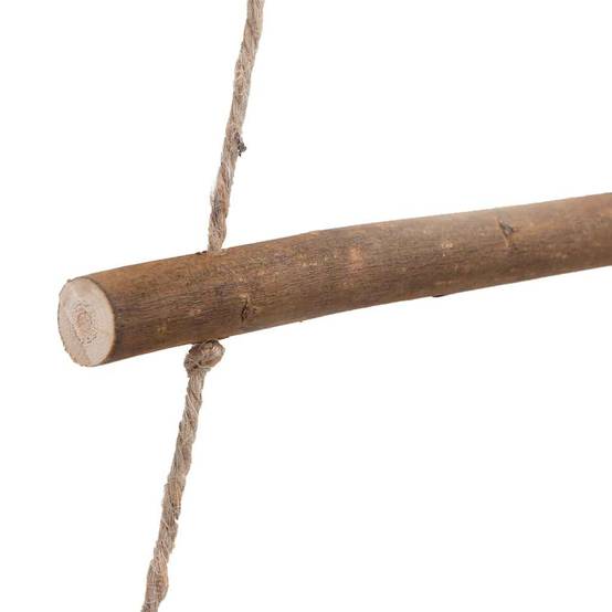 Très Grand Sapin Mural Suspendu en Bois Naturel Décoration Rustique 210 cm – ComfortXL Outdoor Living - Image 7