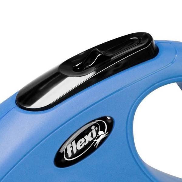 Flexi - Laisse enrouleur FLEXI New CLASSIC - Taille M - 5m - Bleu pour chien jusqu'a 25kg - Image 3