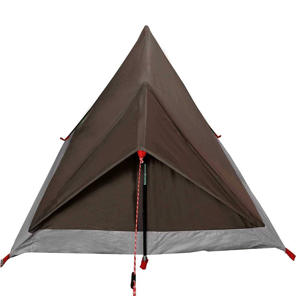 ComfortXL - Tente Canadienne 2 Personnes Polyester Imperméable Légère pour Trekking Festival Marron – ComfortXL Outdoor Living - Image 9
