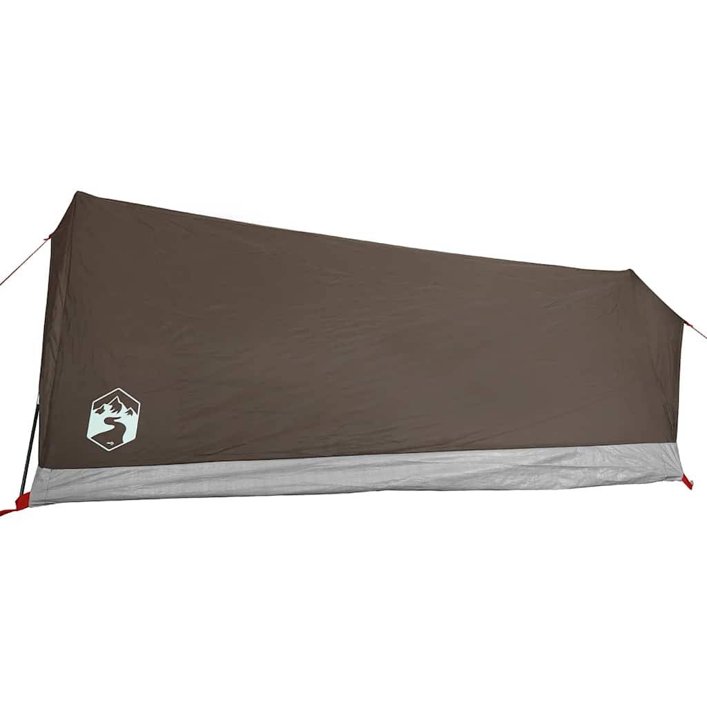 ComfortXL - Tente Canadienne 2 Personnes Polyester Imperméable Légère pour Trekking Festival Marron – ComfortXL Outdoor Living - Image 8