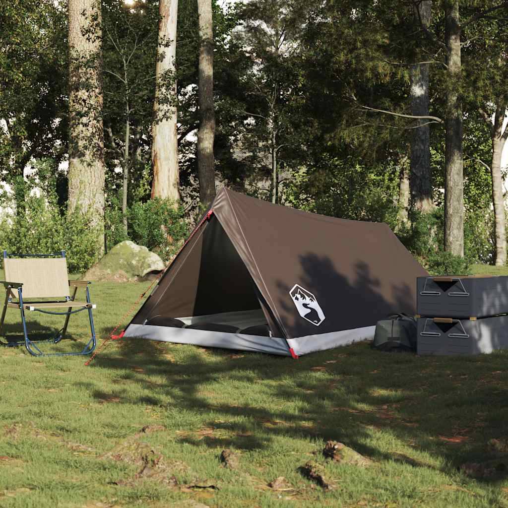 ComfortXL - Tente Canadienne 2 Personnes Polyester Imperméable Légère pour Trekking Festival Marron – ComfortXL Outdoor Living - Image 3