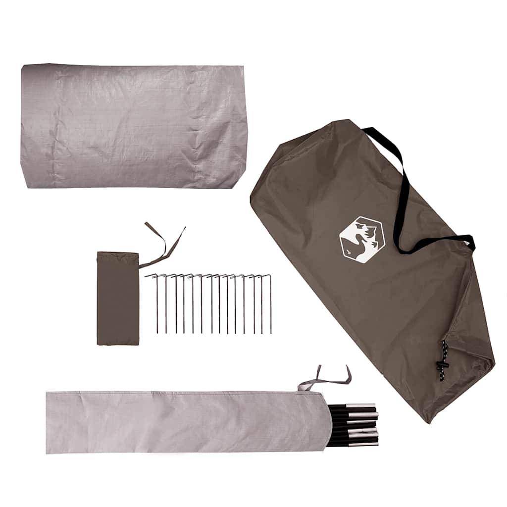 ComfortXL - Tente Canadienne 2 Personnes Polyester Imperméable Légère pour Trekking Festival Marron – ComfortXL Outdoor Living - Image 7