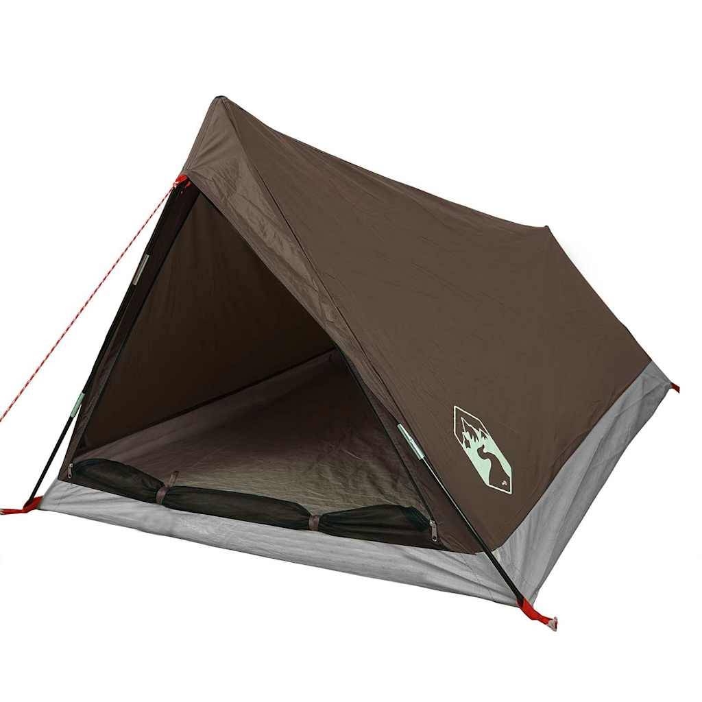 ComfortXL - Tente Canadienne 2 Personnes Polyester Imperméable Légère pour Trekking Festival Marron – ComfortXL Outdoor Living - Image 4