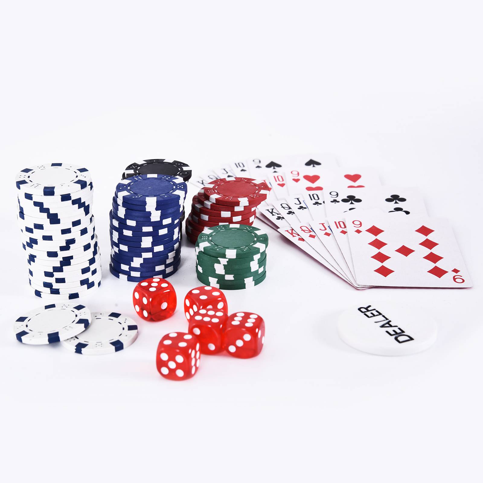 Mallette de Poker Coffret de Poker Complet avec 300 jetons 2 Jeux de Cartes + 2 clés Aluminium - Image 10