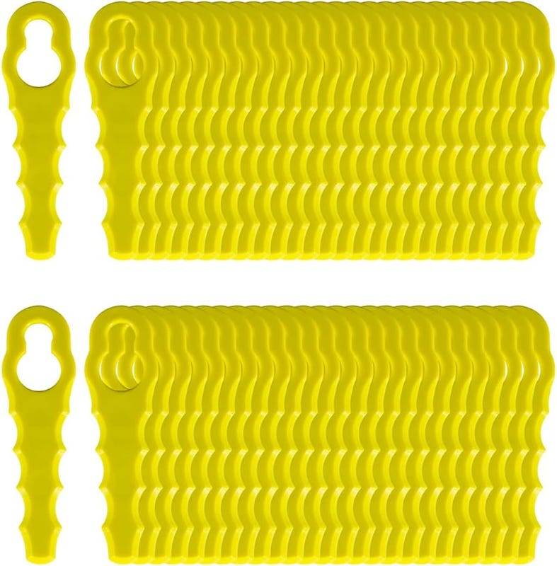 Lot de 50 Lames de Rechange Compatibles pour Ryobi Coupe-Bordure RAC155 RAC157 RAC158, Têtes Double Lames Dentelées-Lytech - Image 1