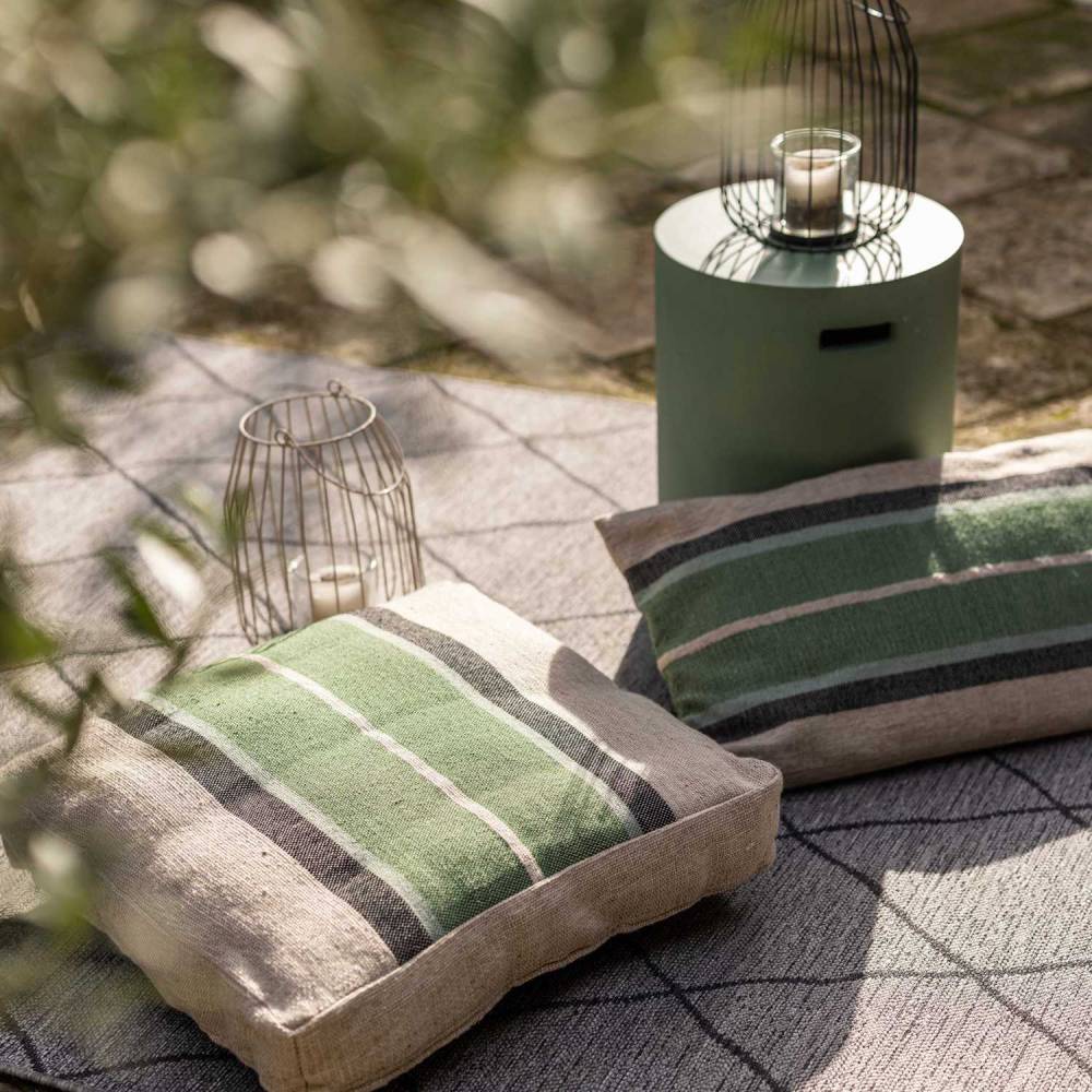 Vivaraise - Coussin en tissu Gatsby  40 x 65 cm Eucalyptus - Image 4