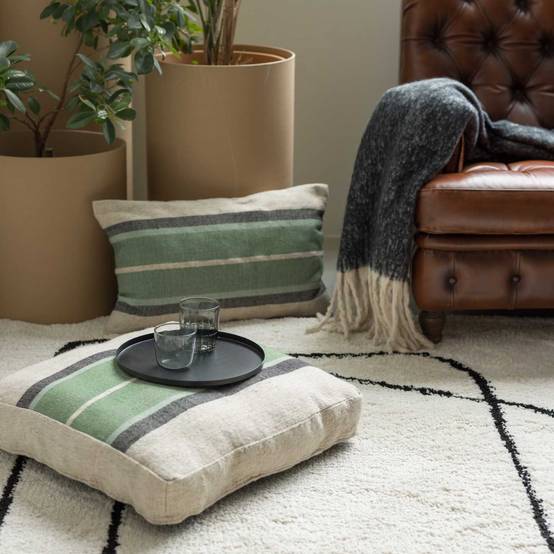 Vivaraise - Coussin en tissu Gatsby 40 x 65 cm Eucalyptus - Image 2