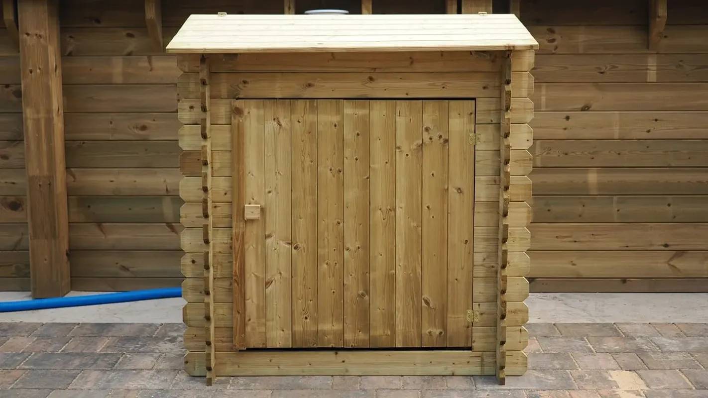 Altanka - Piscine en bois 3,55x4,09 - H.1,17 m - avec filtration et coffre - BAS732OSP+SZA7 - Image 9