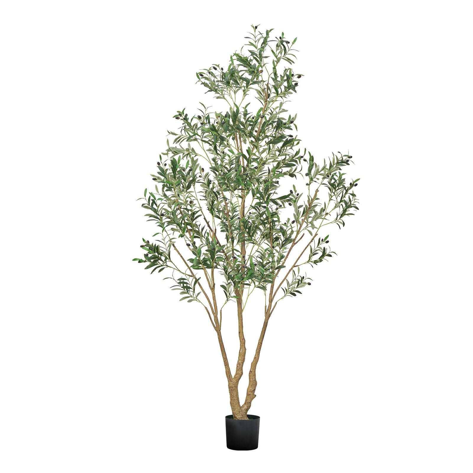 Vevor - VEVOR Arbre Artificiel Plante Artificielle Faux Olivier 2,4 m Déco d'Intérieur - Image 1