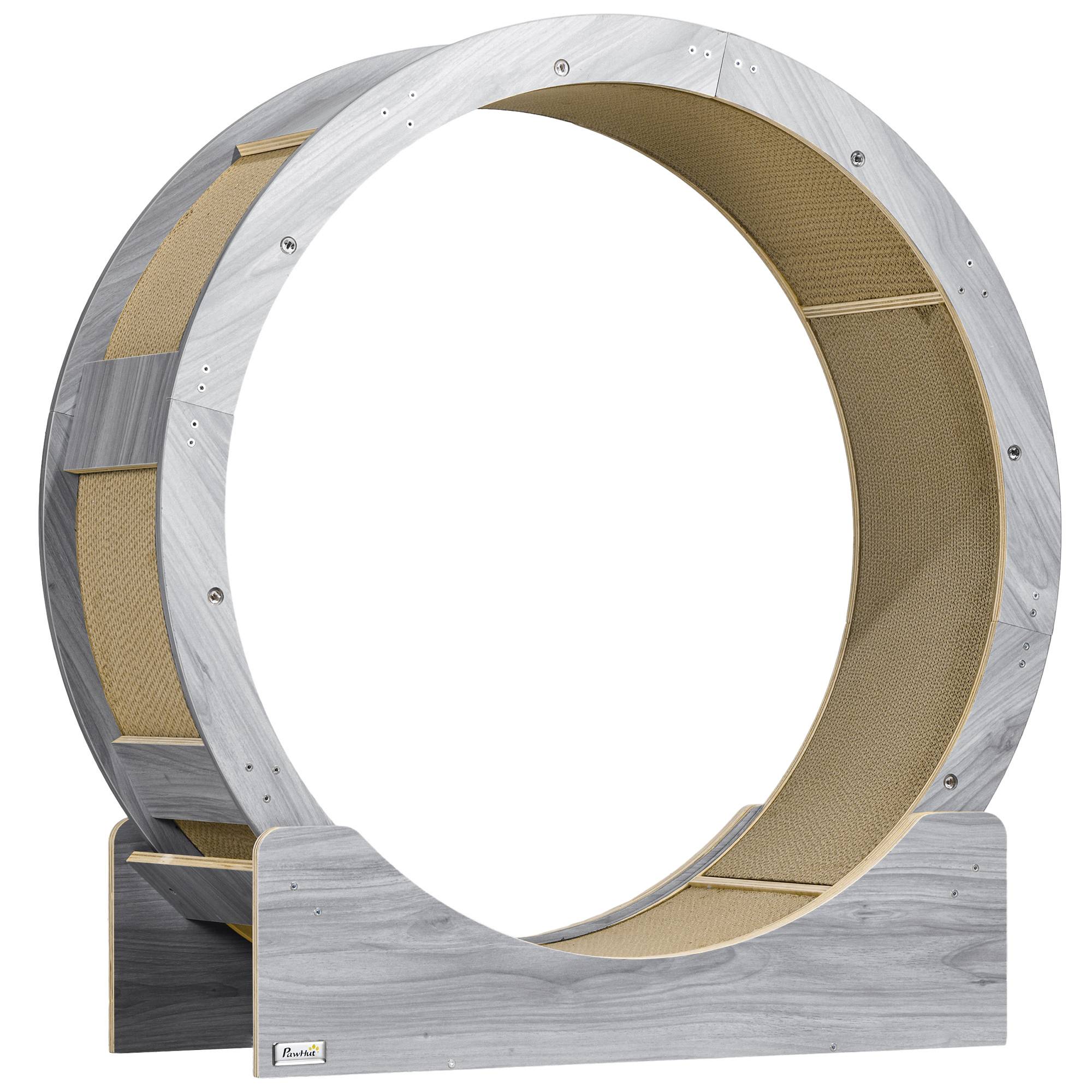 PANGIVO - Roue d'exercice pour chat bois gris 91 x 33.5 x 94 cm - PANGIVO - Image 1