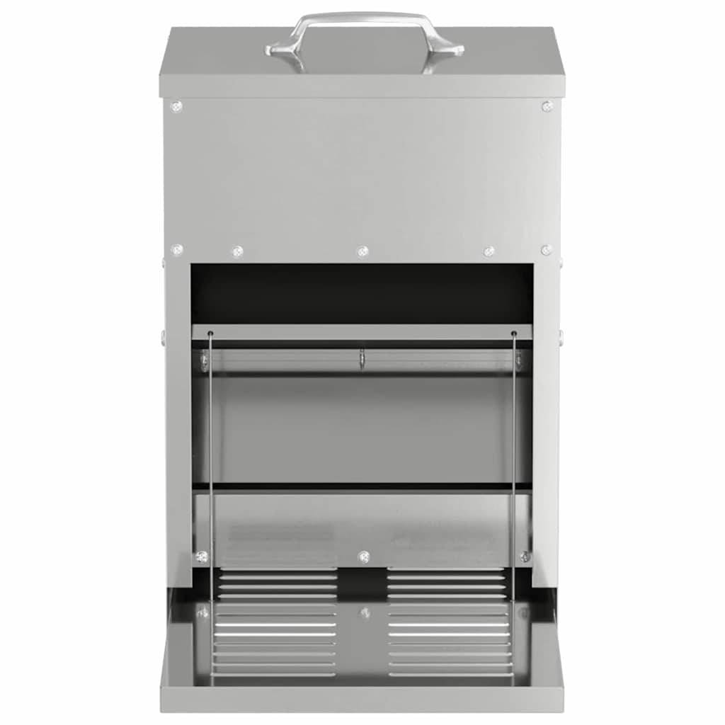 Distributeur Automatique Pédale Galva Poule 4kg Argent - ComfortXL Outdoor Living - Image 4