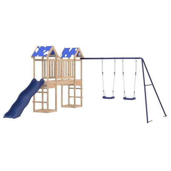 Aire de jeux d'extérieur - Jeu Plein air enfant bois de pin massif rj36 - Image 3