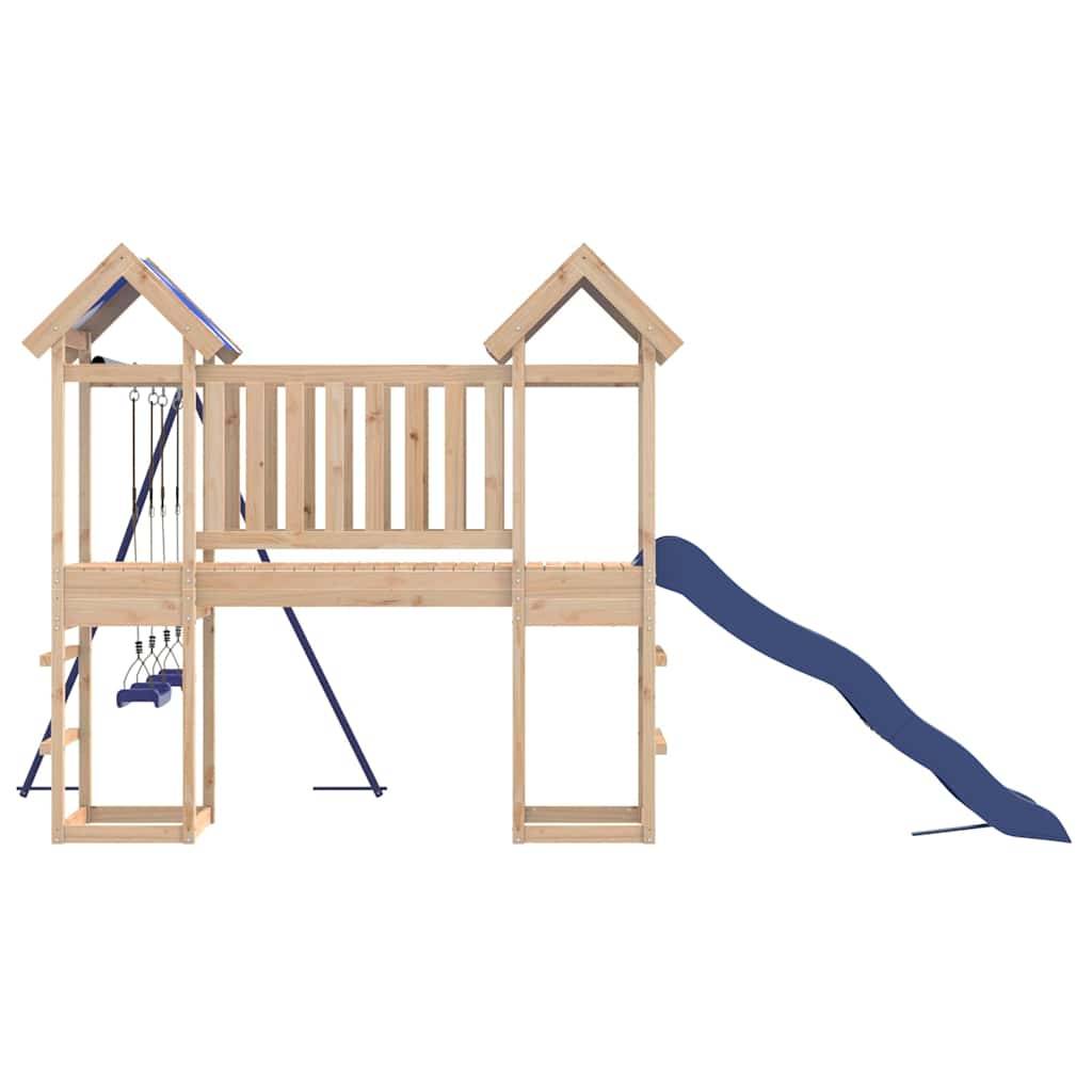 Aire de jeux d'extérieur - Jeu Plein air enfant bois de pin massif rj36 - Image 5