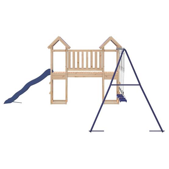 Aire de jeux d'extérieur - Jeu Plein air enfant bois de pin massif rj36 - Image 6