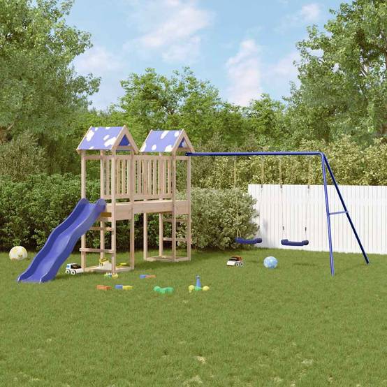 Aire de jeux d'extérieur - Jeu Plein air enfant bois de pin massif rj36 - Image 2
