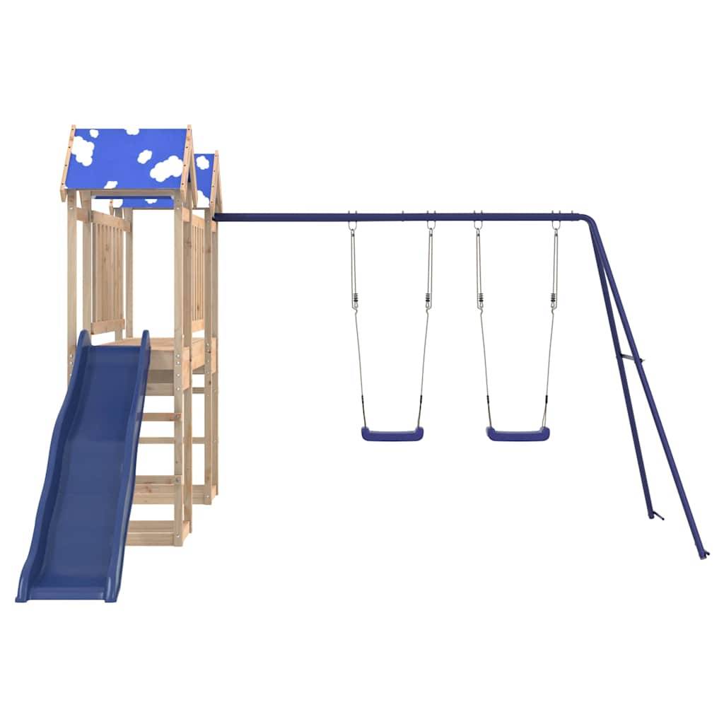 Aire de jeux d'extérieur - Jeu Plein air enfant bois de pin massif rj36 - Image 4