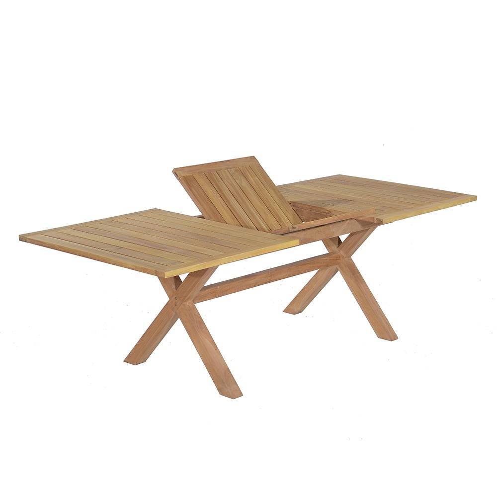 Salon de jardin teck massif Manabo, 6 chaises - TECK'Attitude - Image 4