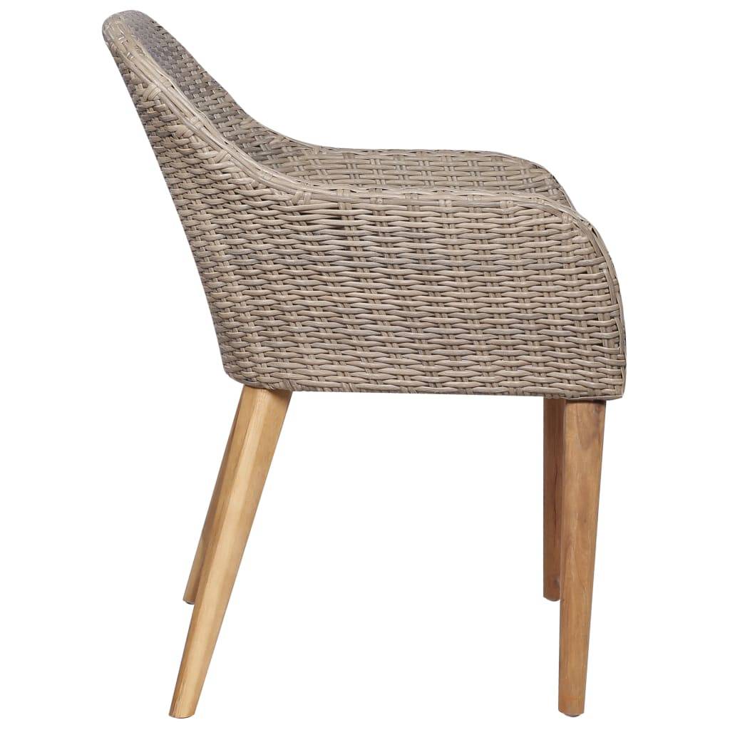 Vidaxl - Ensemble à manger de jardin 7 pcs Résine tressée Marron vidaXL 3059483 - Image 8