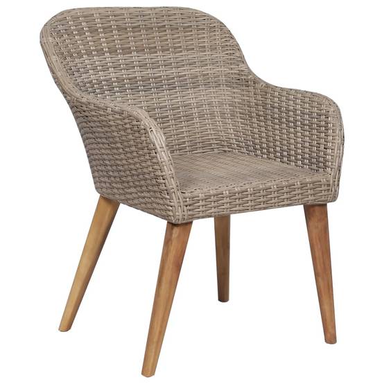 Vidaxl - Ensemble à manger de jardin 7 pcs Résine tressée Marron vidaXL 3059483 - Image 6