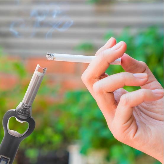 Fishtec - Briquet electrique rechargeable 3 en 1 USB LED decapsuleur indicateur batterie allumage sans flamme outdoor - Image 2