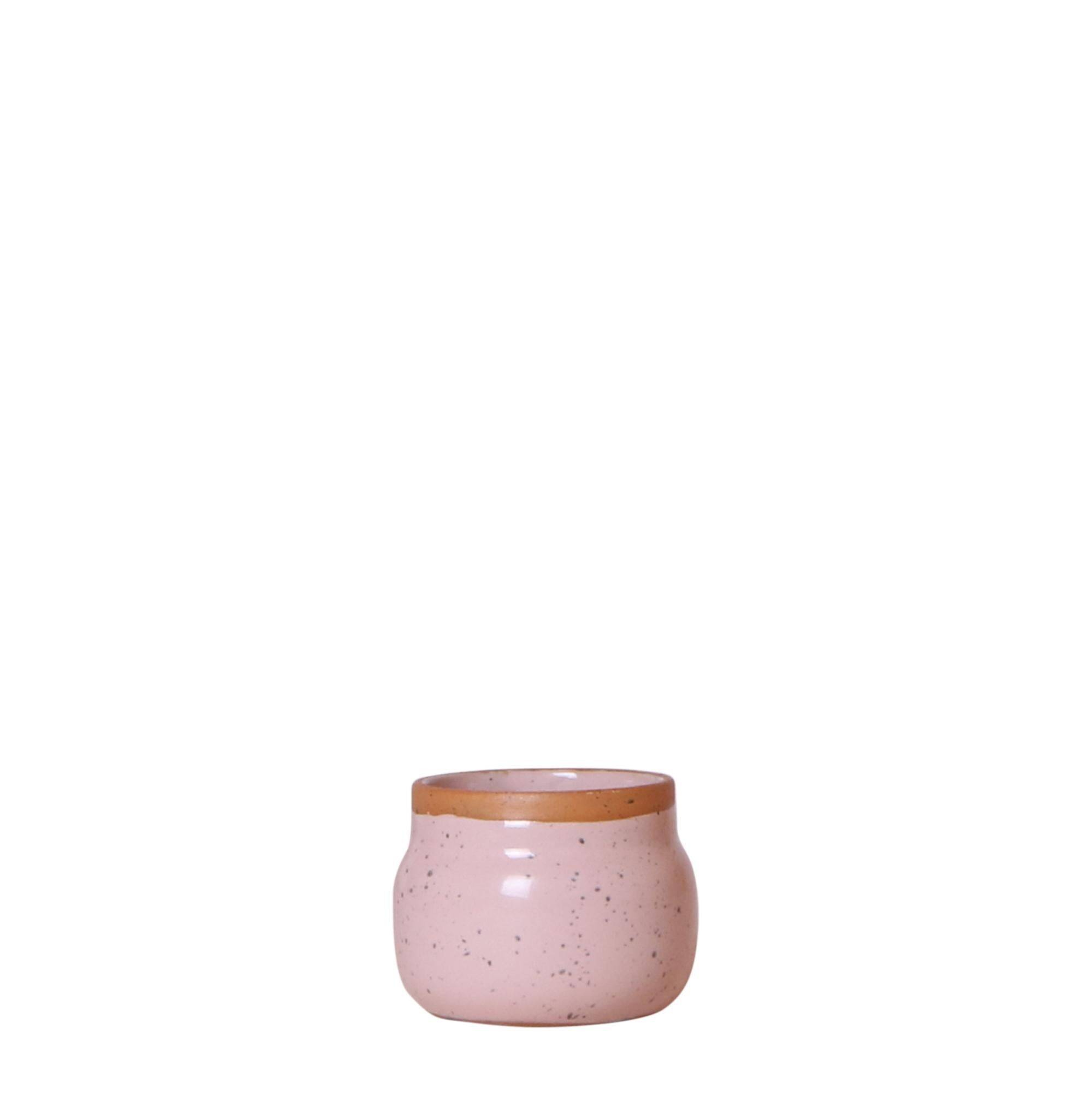 Pot Décoratif Vintage en Céramique Rose- La Green Touch - Image 1