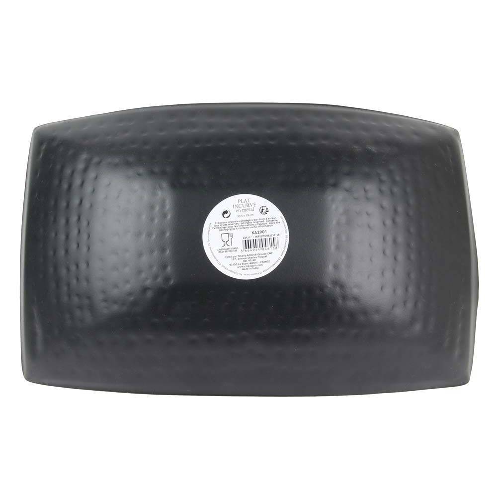 Saveur Et Degustation - Plateau incurvé noir mat et doré Petit modèle - Image 3