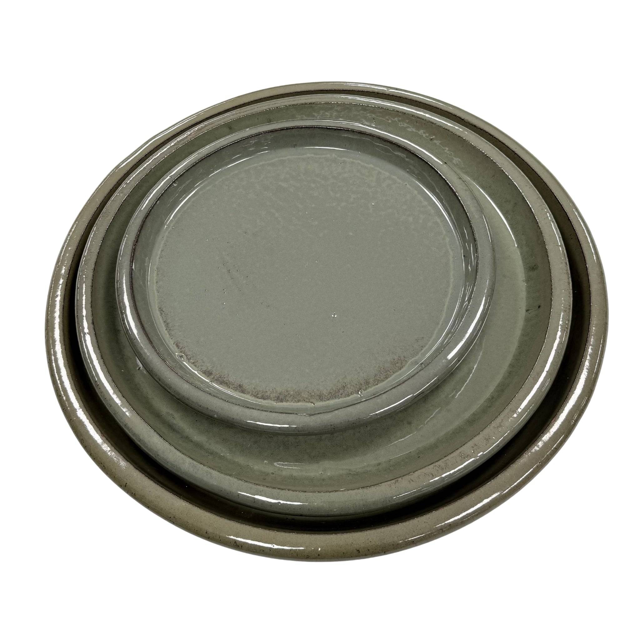 Provencelia - Soucoupe ronde 28cm vert crème - Image 2