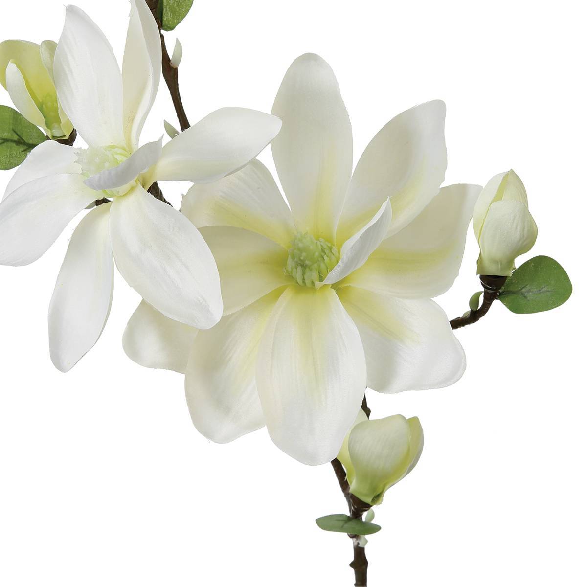 Atmosphera - Tige de magnolia artificiel blanc H83cm - Atmosphera Créateur d'intérieur - Image 2