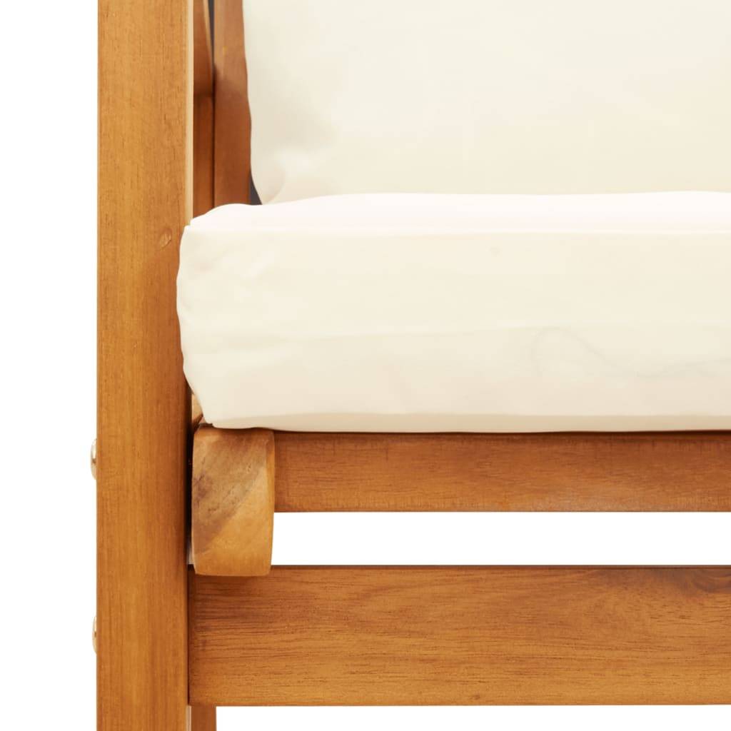 Maison Chic - Lot de 2 Fauteuils de jardin - Chaises de jardin - Fauteuils d'extérieur avec coussin bois massif d'acacia - MEUBLE PRO-JU4093 - Image 9