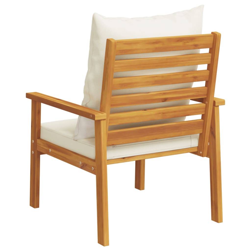 Maison Chic - Lot de 2 Fauteuils de jardin - Chaises de jardin - Fauteuils d'extérieur avec coussin bois massif d'acacia - MEUBLE PRO-JU4093 - Image 8