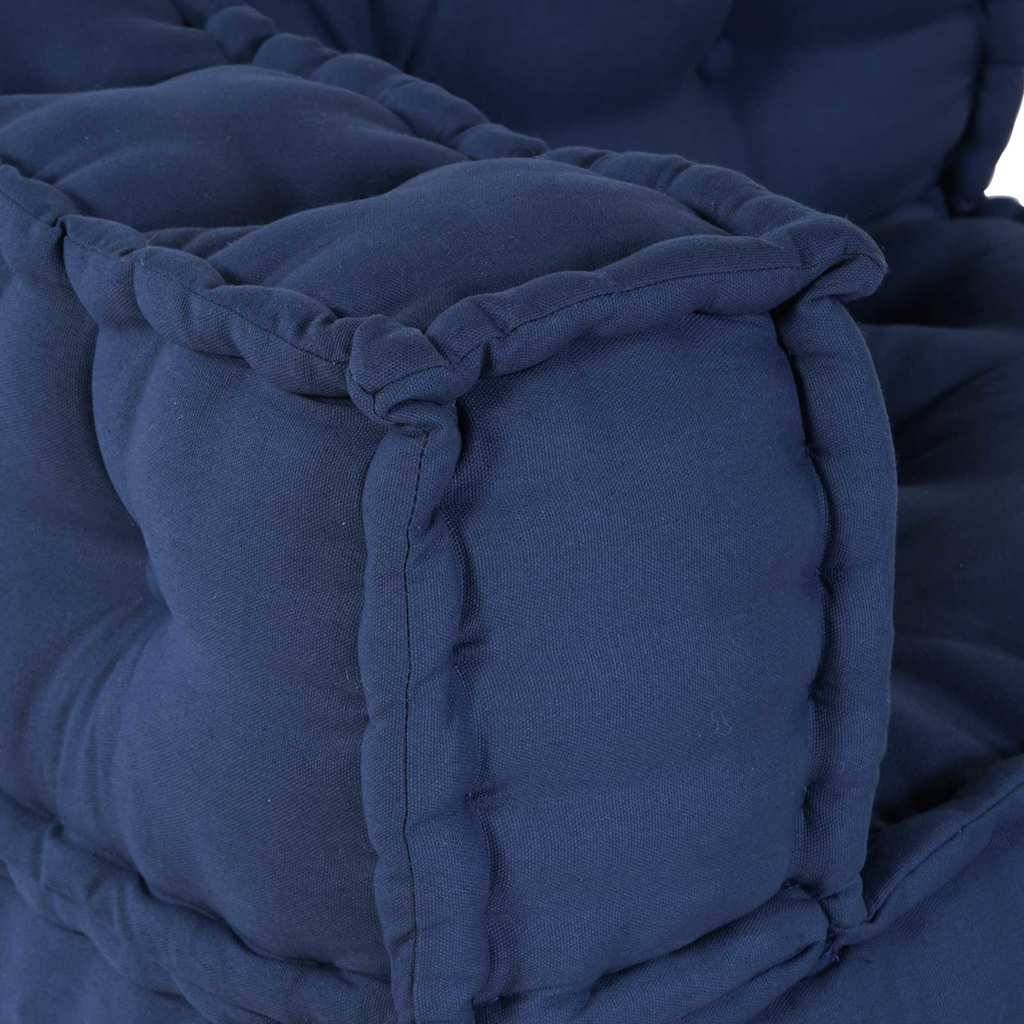 Canapé modulaire tissu indigo 70 x 70 x 56 cm, poids:13.65kg - PANGIVO - Image 8