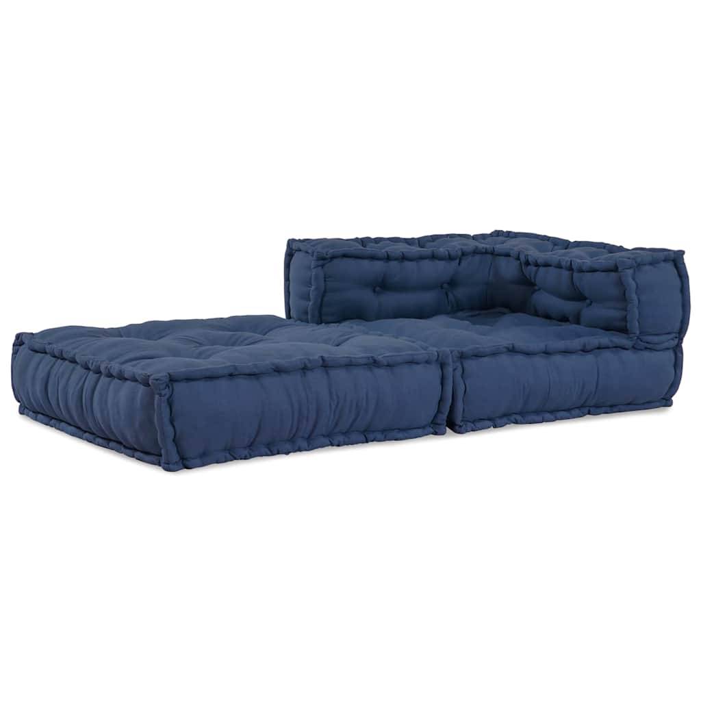 Canapé modulaire tissu indigo 70 x 70 x 56 cm, poids:13.65kg - PANGIVO - Image 5