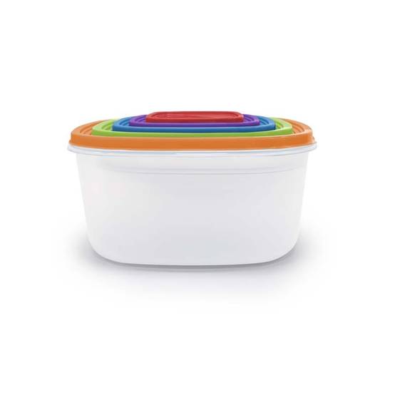 Kitchencook - Ktup5c - Multicolore - Set 5 Boîtes De Conservation - Empilables - Sans Bpa - Image 8