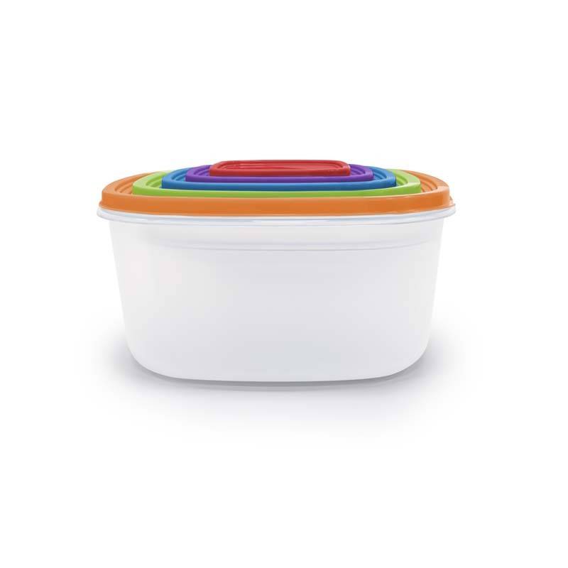 Kitchencook - Ktup5c - Multicolore - Set 5 Boîtes De Conservation - Empilables - Sans Bpa - Image 8