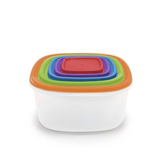 Kitchencook - Ktup5c - Multicolore - Set 5 Boîtes De Conservation - Empilables - Sans Bpa - Image 7