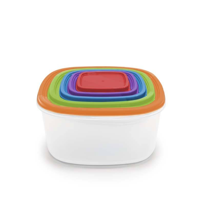 Kitchencook - Ktup5c - Multicolore - Set 5 Boîtes De Conservation - Empilables - Sans Bpa - Image 7