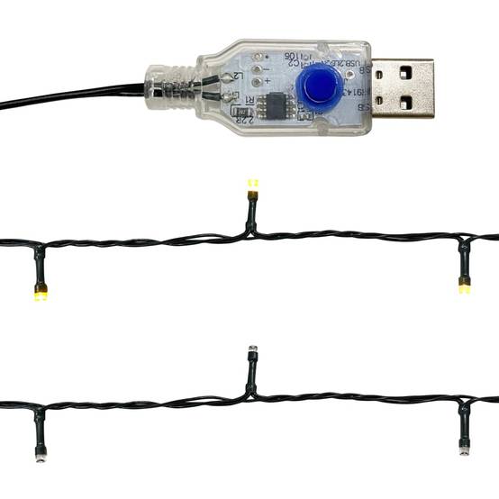 Guirlande de Noël Lumineuse PVC Décoration Scintillante 300 LED Doré 20 m – ComfortXL Outdoor Living - Image 7