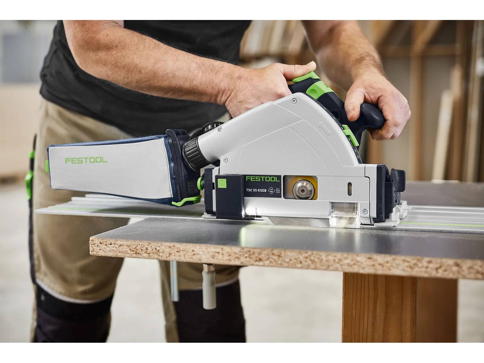 Scie plongeante sans fil 18V TSC 55 KSEB-Basic - FESTOOL - Sans batterie, ni chargeur - SYSTAINER - 577988 - Image 4