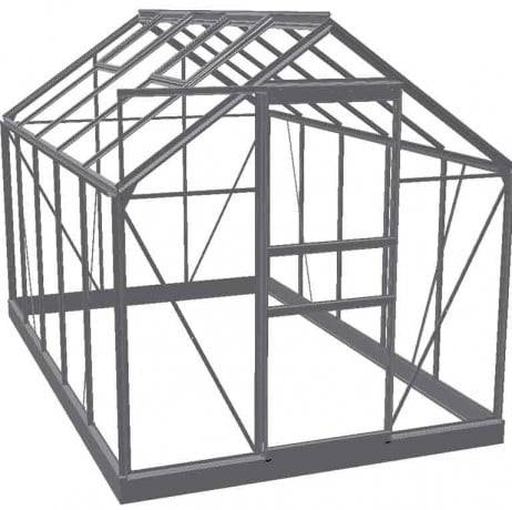 Halls - Serre en verre horticole 6,2 m² - Popular 106, aluminium - Halls - Image 4