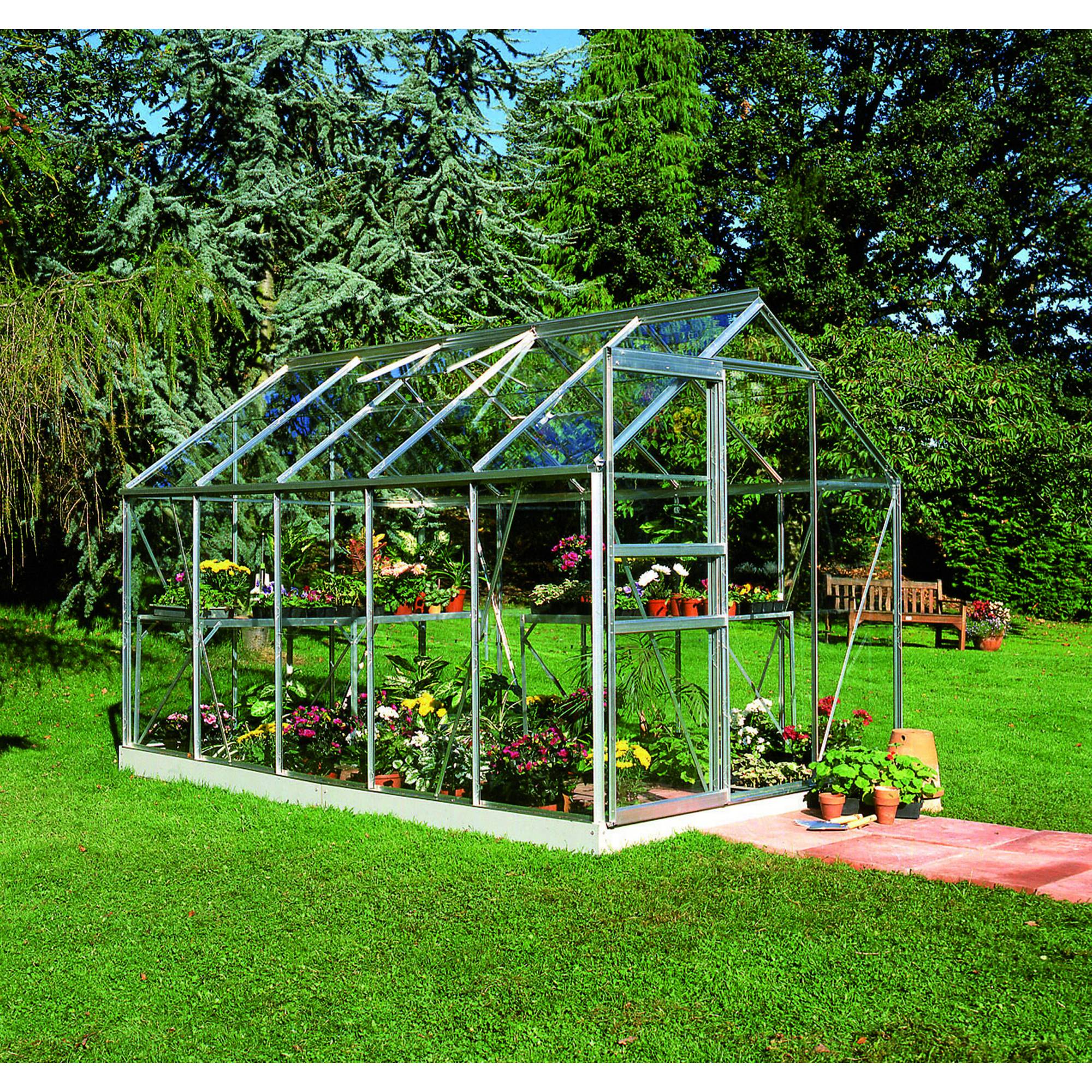 Halls - Serre en verre horticole 6,2 m² - Popular 106, aluminium - Halls - Image 1