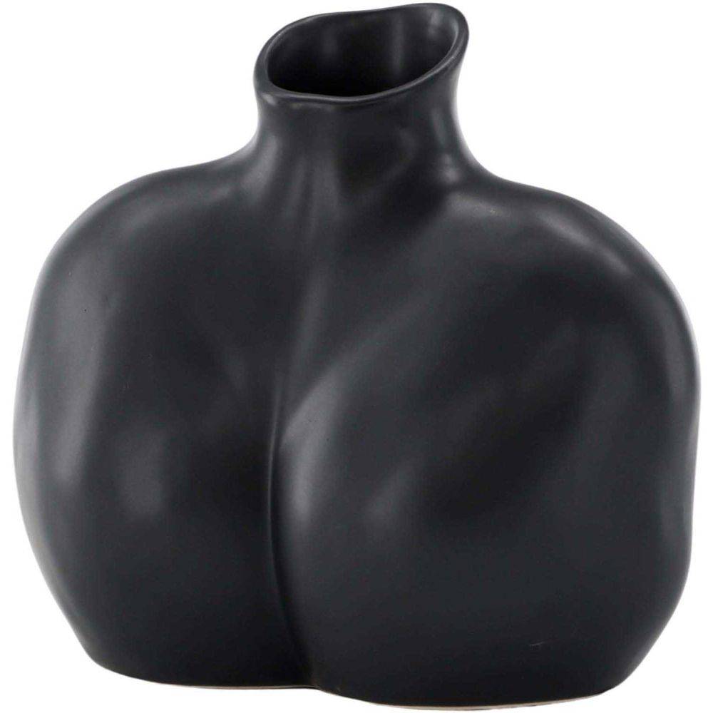 Venture Home - Vase en grès Harvey Noir - Image 3